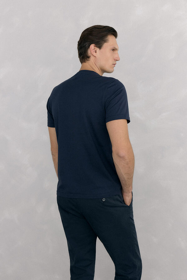 Pedro del Hierro Camiseta logo grande Azul