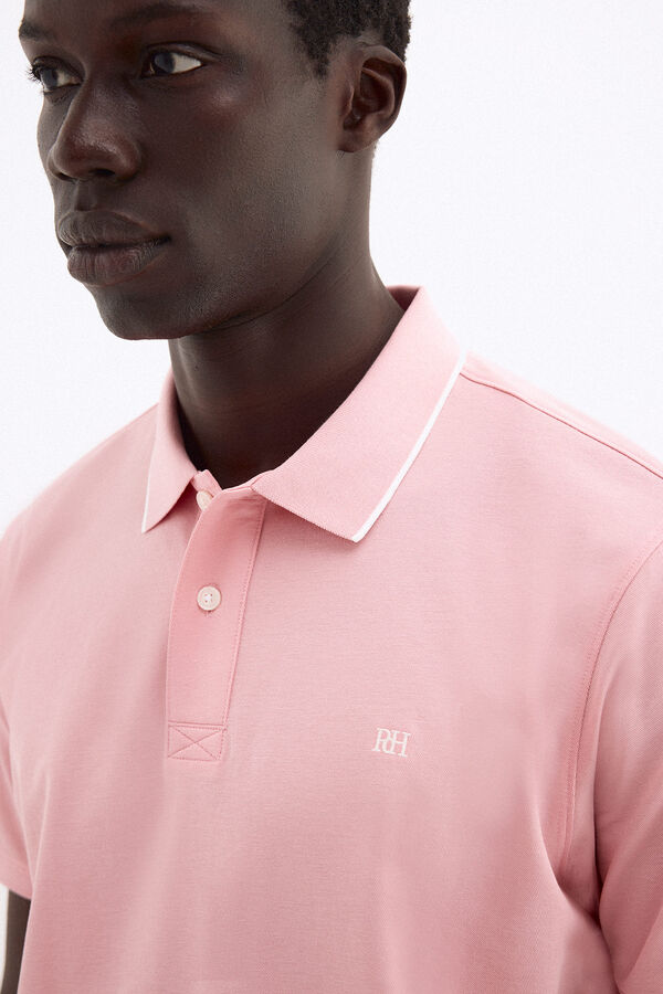 Pedro del Hierro Polo b&aacute;sico tips Coral