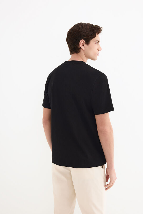 Pedro del Hierro Camiseta mercerizada Negro