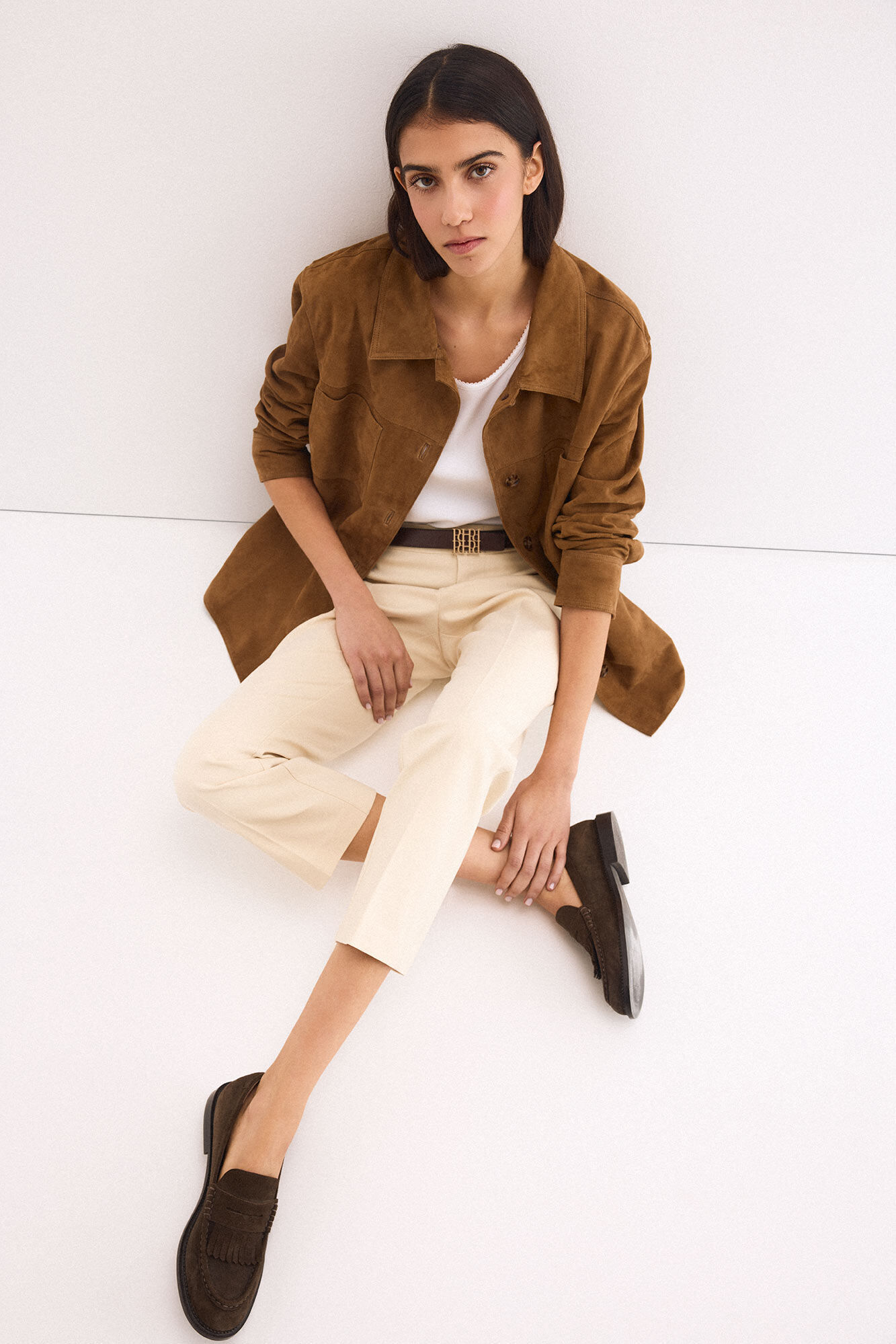 Pedro del Hierro Pantalones rectos cl&aacute;sicos