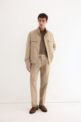 Pedro del Hierro Pantal&oacute;n coordinado regular Beige