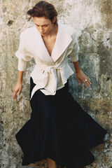 Pedro del Hierro Falda vuelo godets Negro