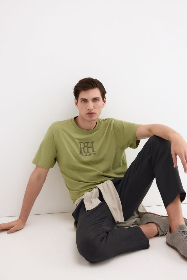 Pedro del Hierro Camiseta logo Verde