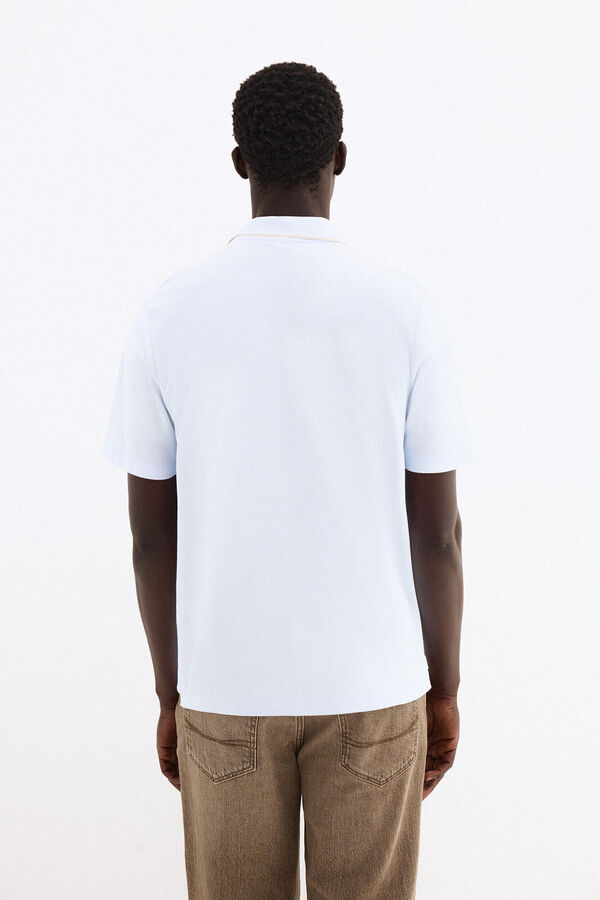 Pedro del Hierro Polo textura Azul