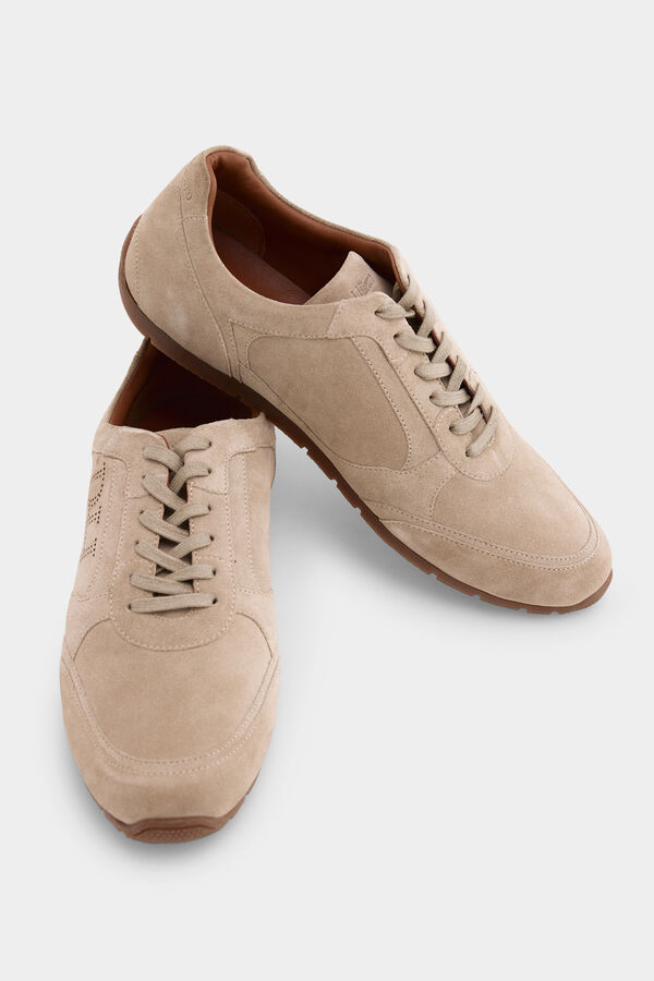 Pedro del Hierro Zapatilla piel Beige
