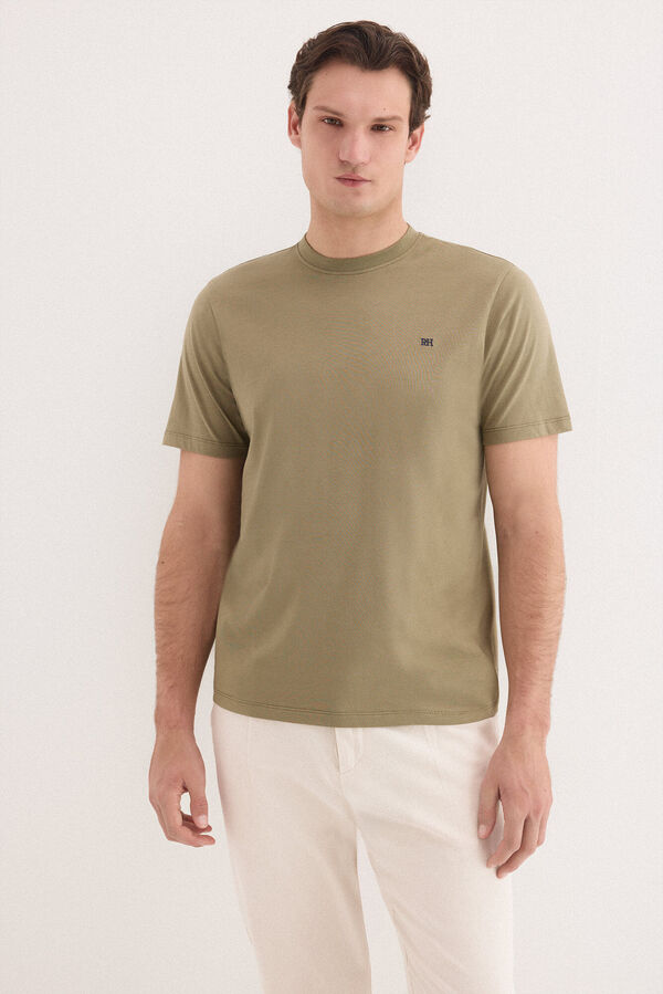 Pedro del Hierro Camiseta b&aacute;sica logo Verde