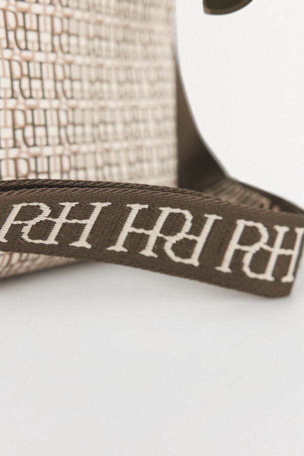 Pedro del Hierro Bolsa mini tote bandolera monograma Verde