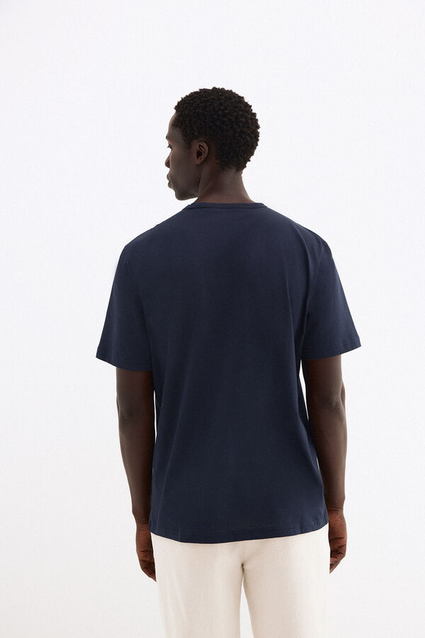 Pedro del Hierro Camiseta logo Azul