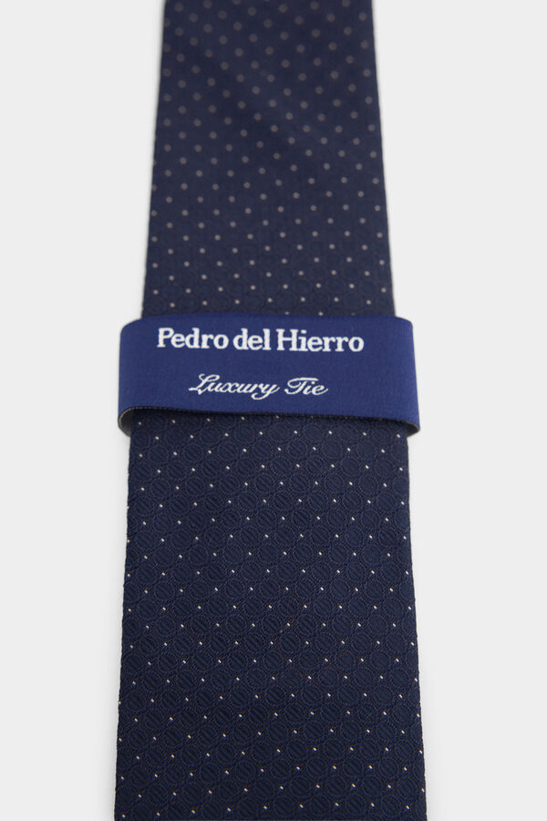 Pedro del Hierro Corbata seda natural Azul