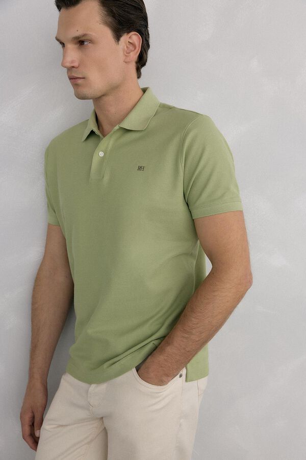 Pedro del Hierro Polo b&aacute;sico piqu&eacute; Verde