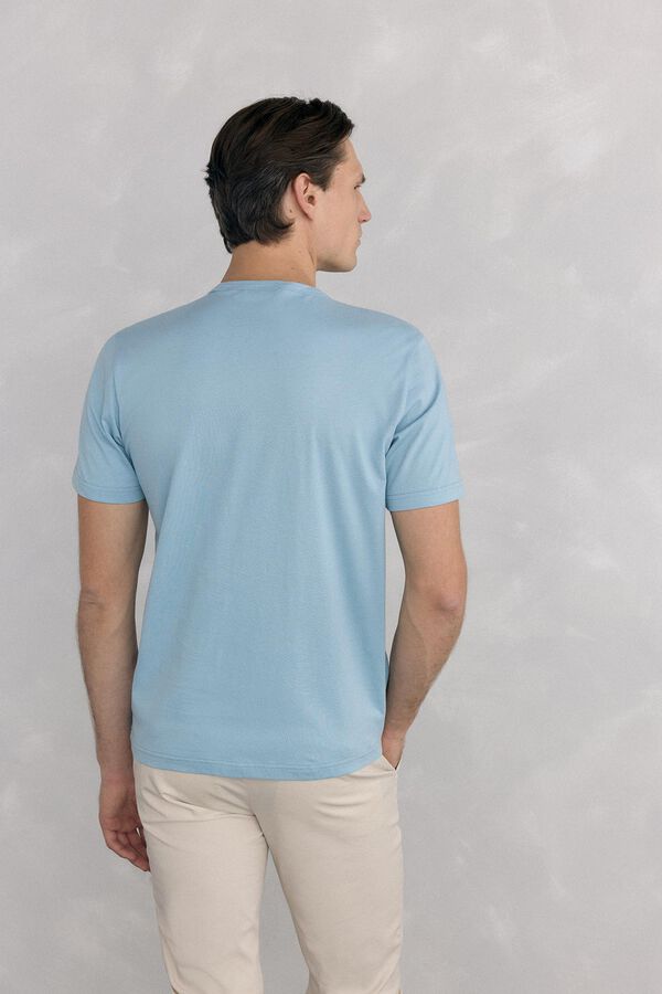 Pedro del Hierro Camiseta logo grande Azul