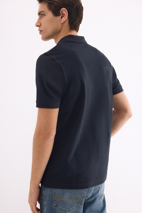 Pedro del Hierro Polo textura Azul