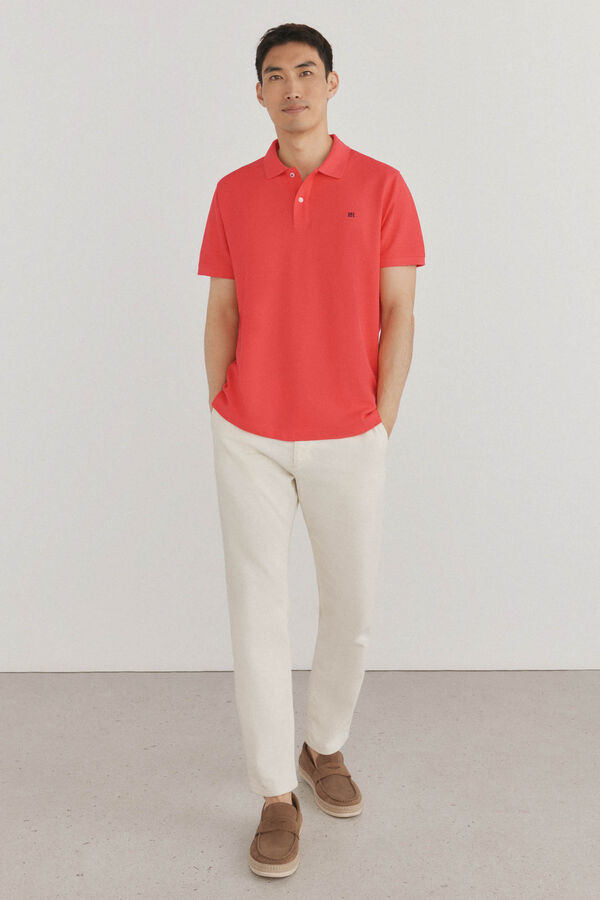 Pedro del Hierro Polo b&aacute;sico piqu&eacute; Rojo