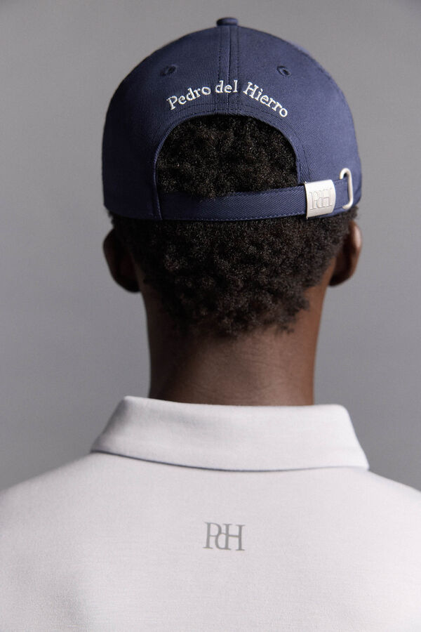 Pedro del Hierro Polo liso manga larga golf Gris