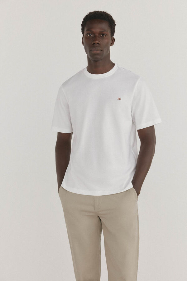 Pedro del Hierro Camiseta b&aacute;sica Blanco