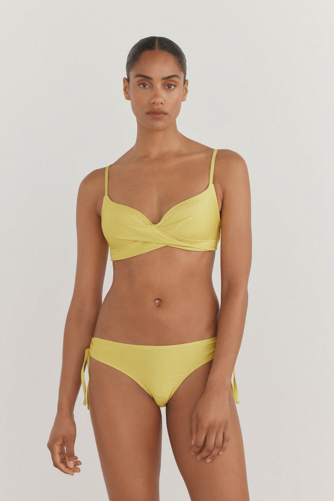 Pedro del Hierro Bikini top halter y panty cl&aacute;sico lurex