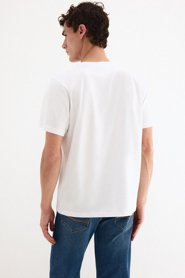 Pedro del Hierro Camiseta logo Blanco