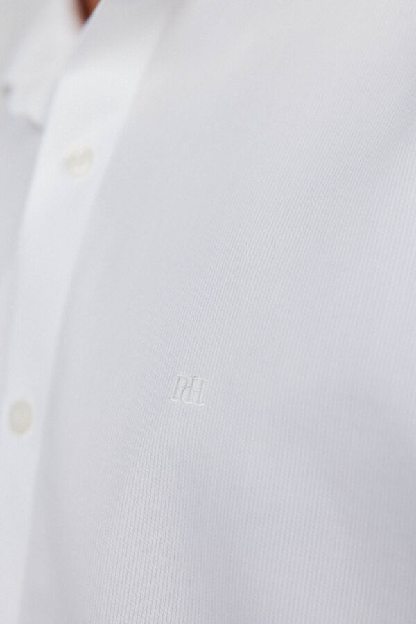 Pedro del Hierro Camisa de vestir con estructura non iron + antimanchas slim fit Blanco