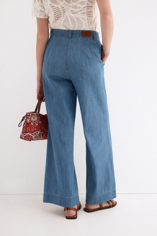 Pedro del Hierro Jeans wide leg classic Azul