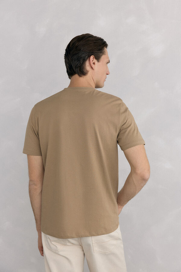 Pedro del Hierro Camiseta b&aacute;sica Beige