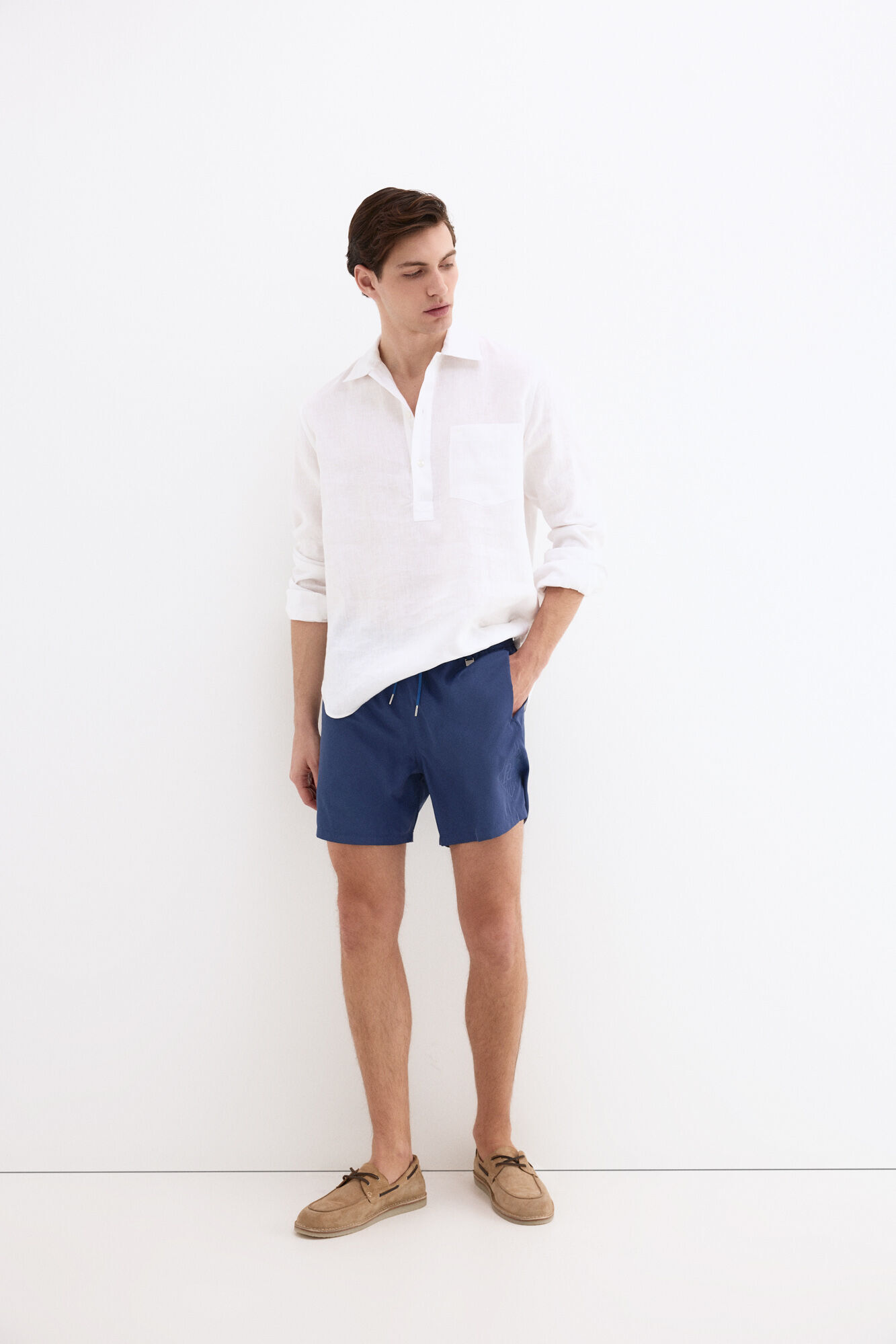 Pedro del Hierro Ba&ntilde;ador liso big logo lateral