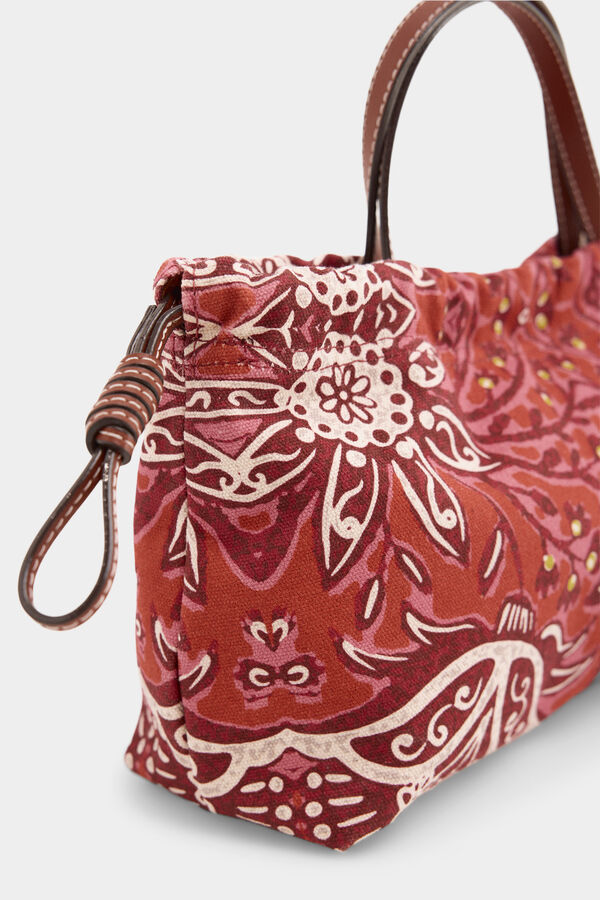 Pedro del Hierro Bolso bandolera estampado Beige