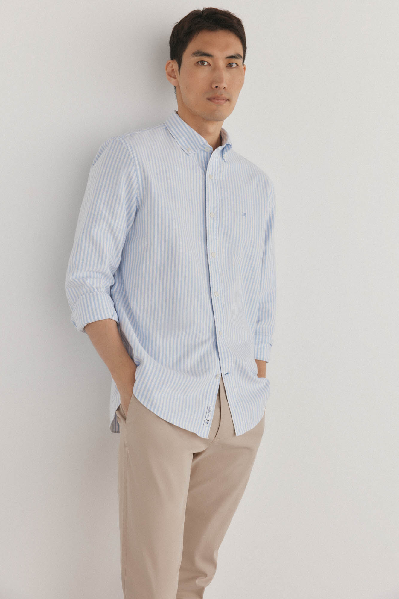 Pedro del Hierro Camisa iconic oxford raya candela