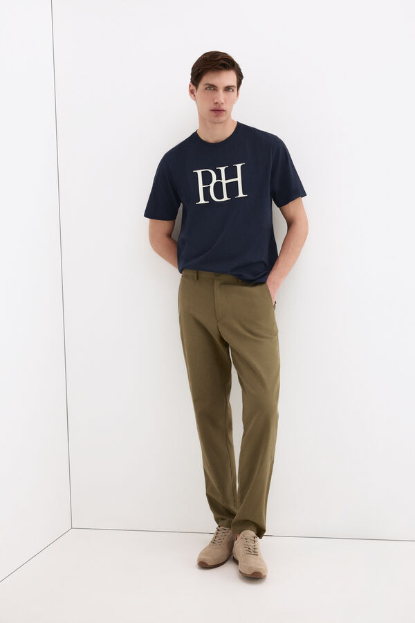 Pedro del Hierro Camiseta logo grande Azul