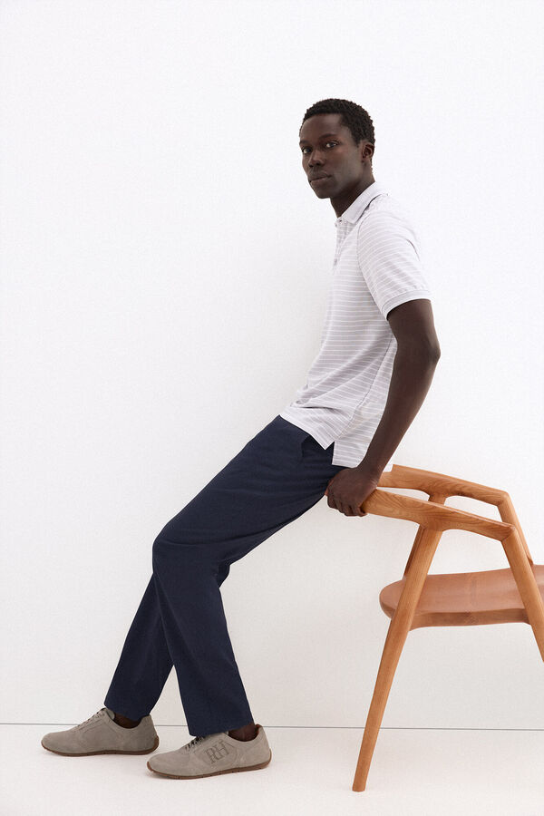 Pedro del Hierro Polo de rayas Gris