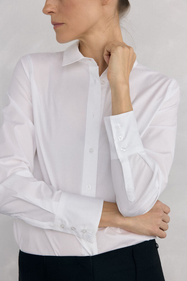 Pedro del Hierro Camisa b&aacute;sica de f&aacute;cil planchado Blanco