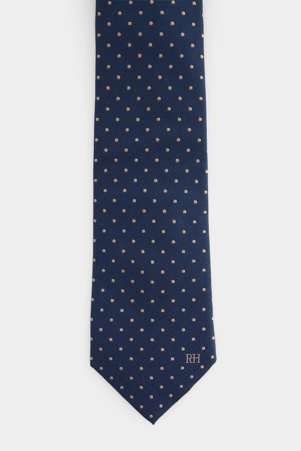 Pedro del Hierro Corbata seda natural Azul