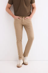 Pedro del Hierro Pantal&oacute;n 5 bolsillos slim Beige