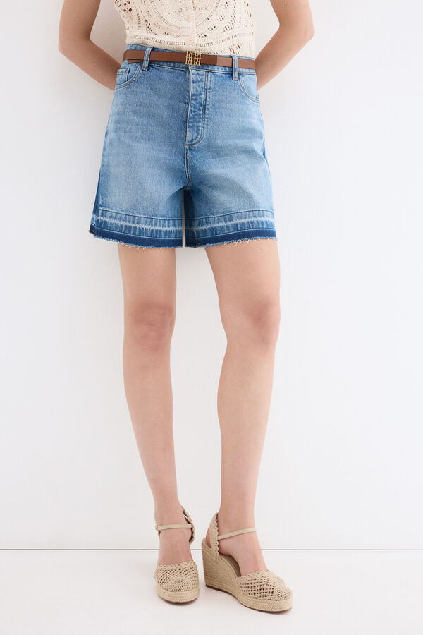 Pedro del Hierro Short de mezclilla Azul