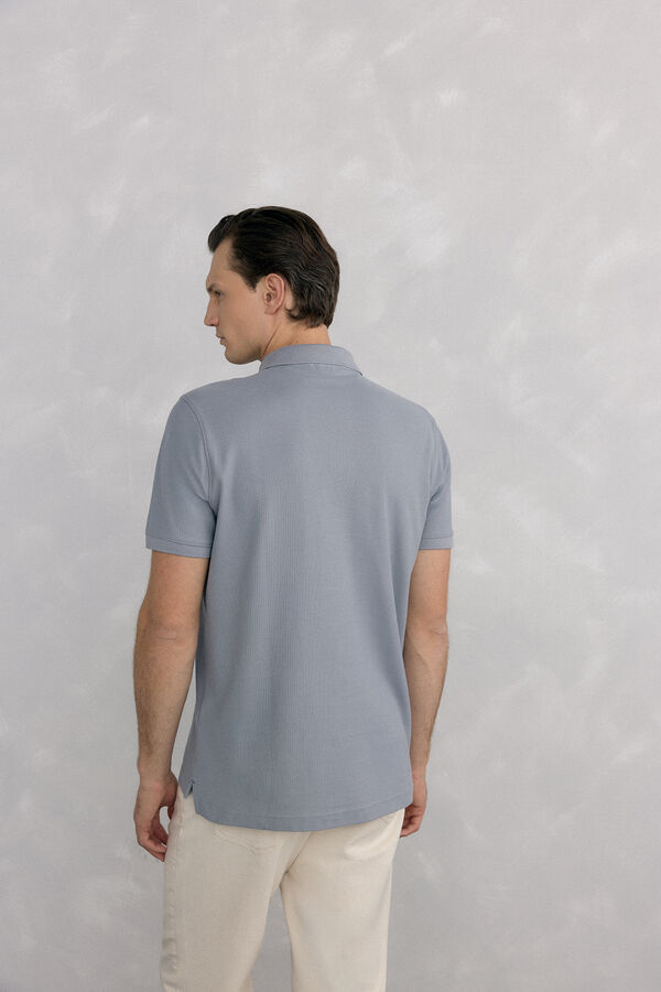 Pedro del Hierro Polo b&aacute;sico piqu&eacute; Gris