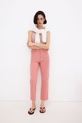 Pedro del Hierro Jeans capri rectos b&aacute;sicos Coral