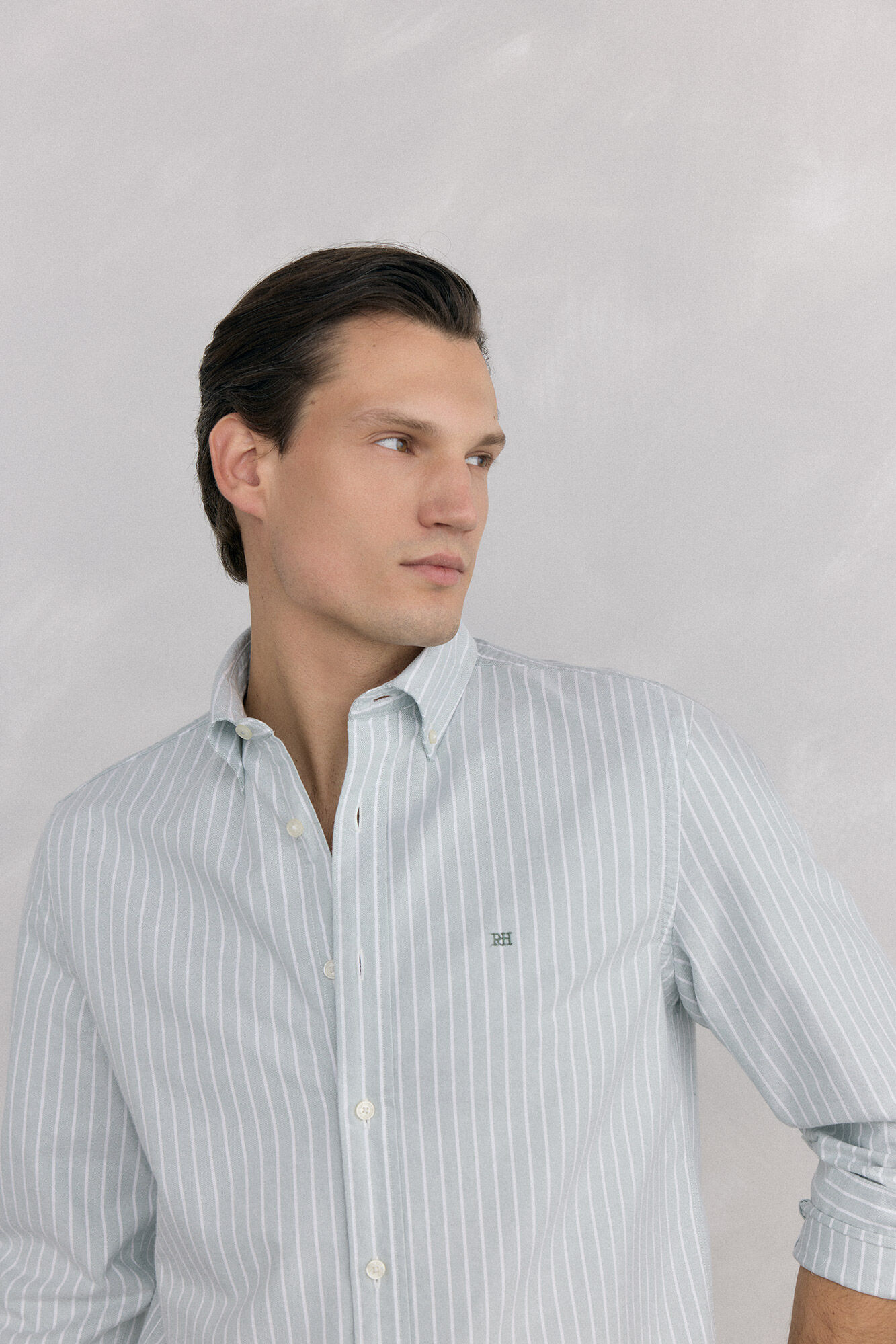 Pedro del Hierro Camisa iconic oxford rayas