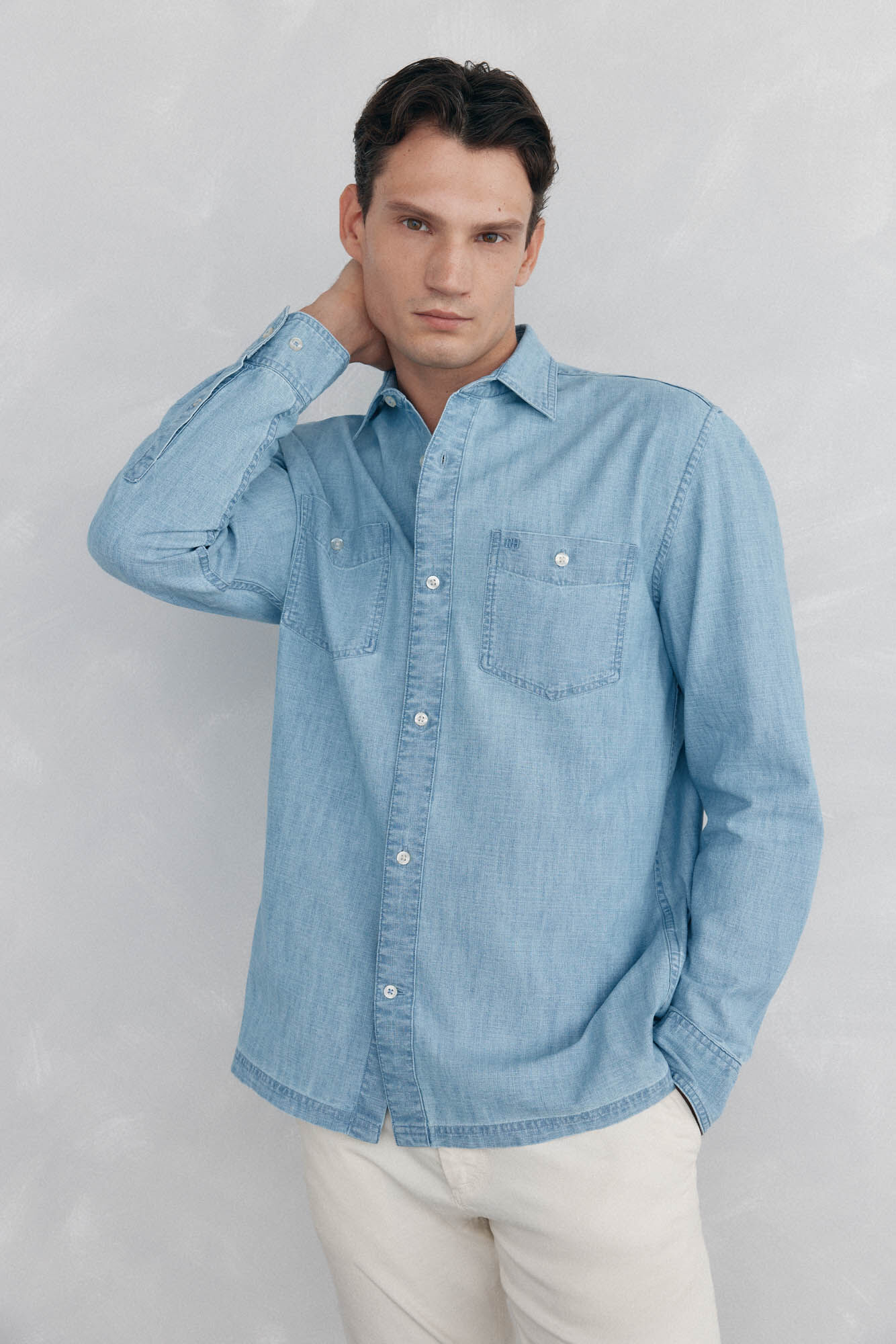 Pedro del Hierro Camisa chambray