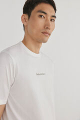Pedro del Hierro Camiseta logo posicional Blanco