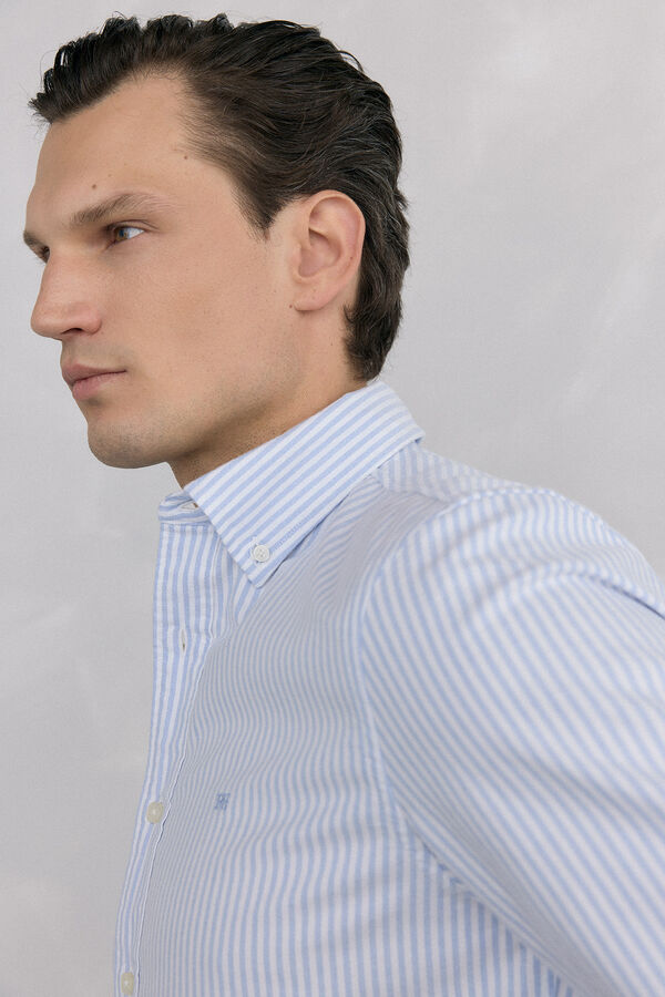 Pedro del Hierro Camisa iconic oxford raya candela Azul