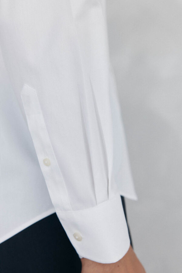 Pedro del Hierro Camisa vestir lisa non iron + antimanchas Blanco
