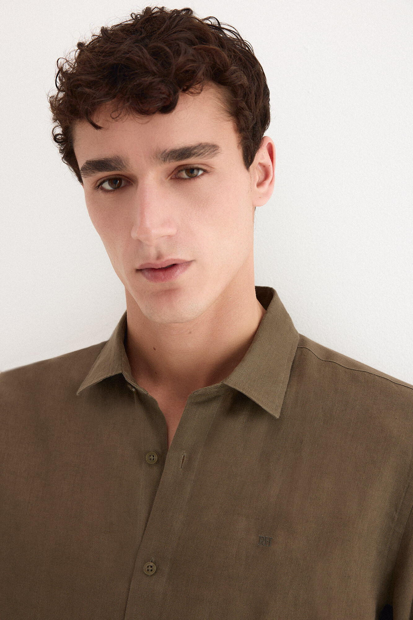 Pedro del Hierro Camisa lino lisa