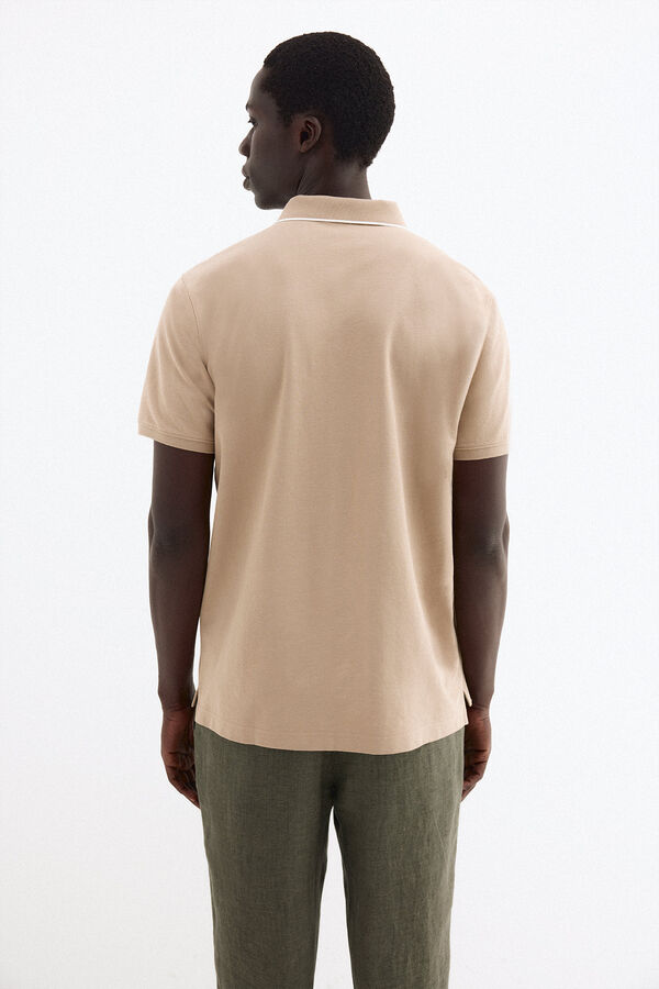 Pedro del Hierro Polo b&aacute;sico tips Beige