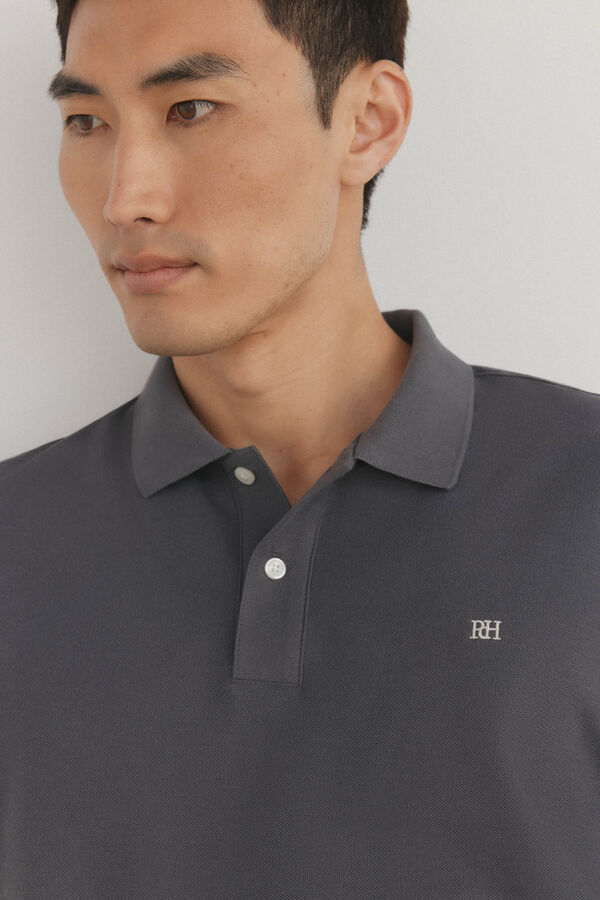 Pedro del Hierro Polo b&aacute;sico piqu&eacute; Gris