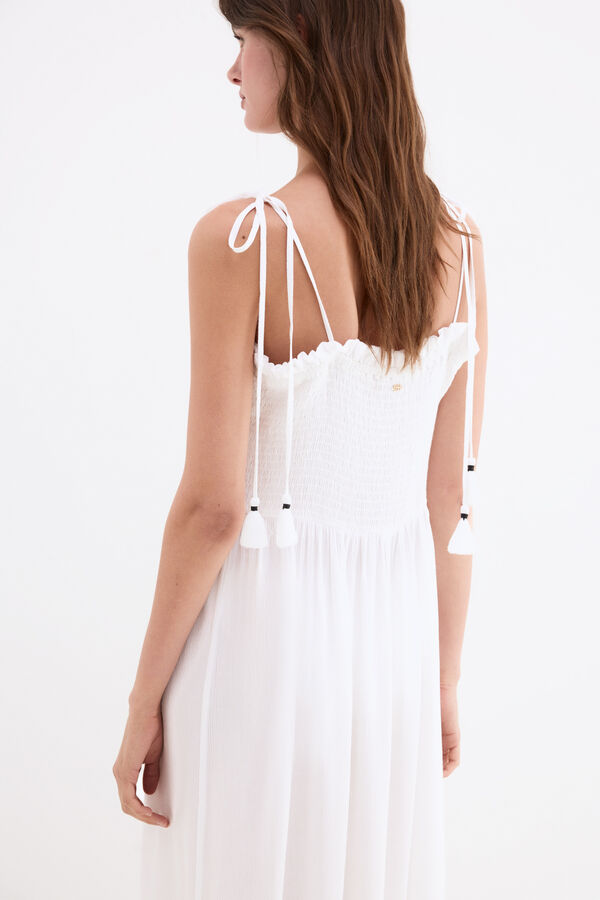 Pedro del Hierro Vestido playero Blanco