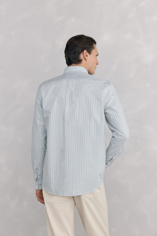 Pedro del Hierro Camisa iconic oxford rayas Azul