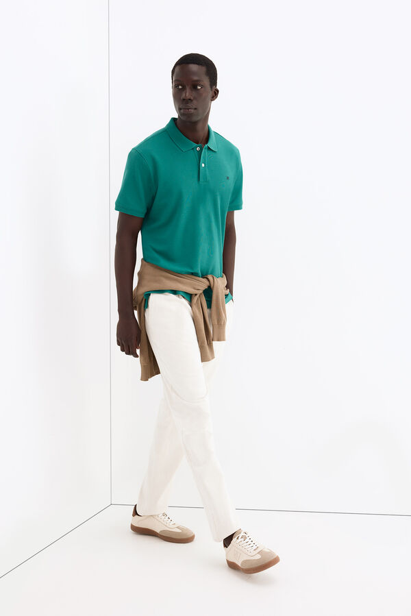 Pedro del Hierro Polo b&aacute;sico piqu&eacute; Verde