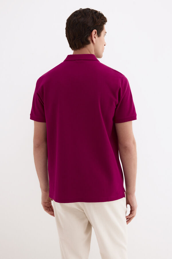 Pedro del Hierro Polo b&aacute;sico piqu&eacute; Morado