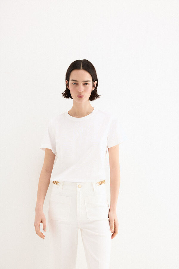 Pedro del Hierro Playera multilogo pdh Blanco