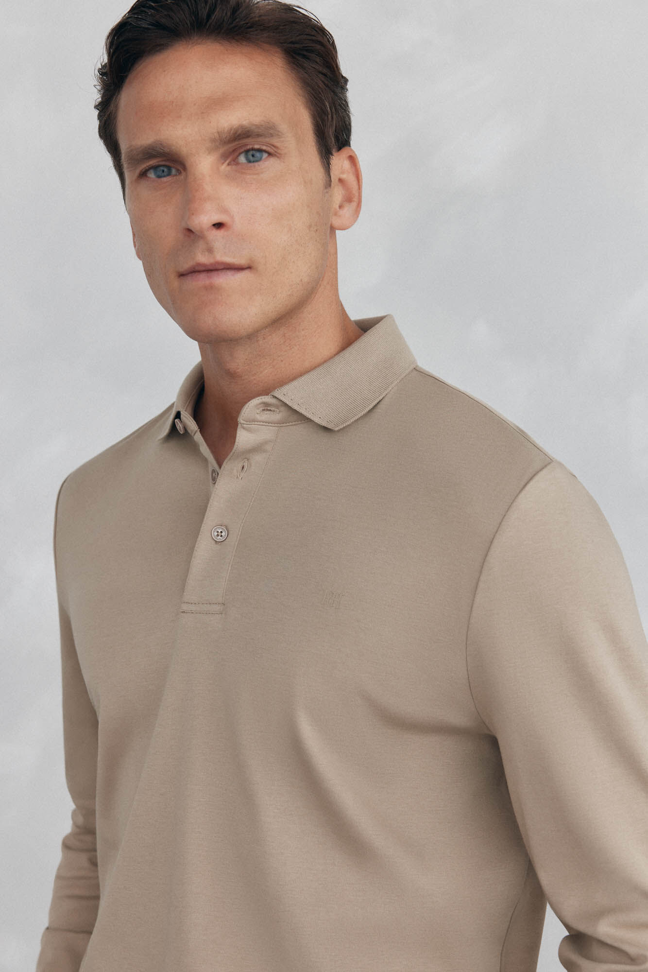 Pedro del Hierro Polo mercerizado manga larga