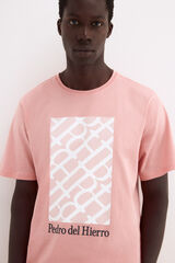 Pedro del Hierro Camiseta estampada logo Coral